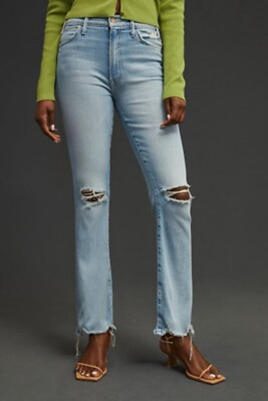 MOTHER the Hustler Ankle Chew Jeans